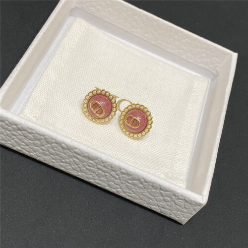 High Quality Luxury Dior Swarovski Pearl Earrings product detail