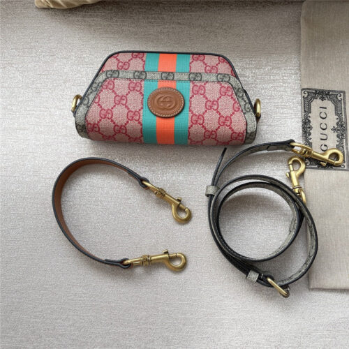 High Quality Luxury Gucci Colored Supreme Canvas Handle Messenger Bag product detail