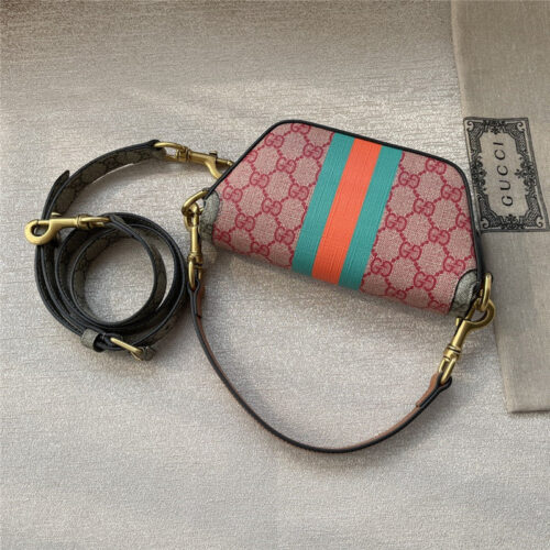 High Quality Luxury Gucci Colored Supreme Canvas Handle Messenger Bag product detail