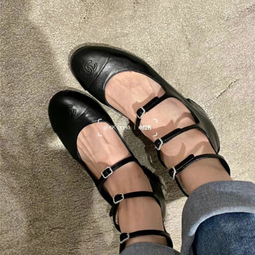High Quality Luxury Chanel Classic Color Matching Elements Large Logo Shoes – Style 02534 product detail