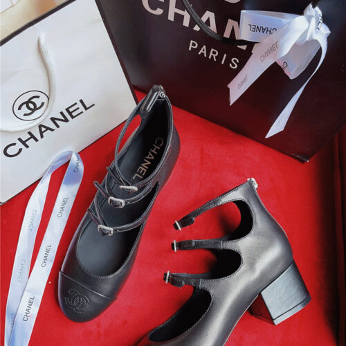 High Quality Luxury Chanel Classic Color Matching Elements Large Logo Shoes – Style 02534 product detail