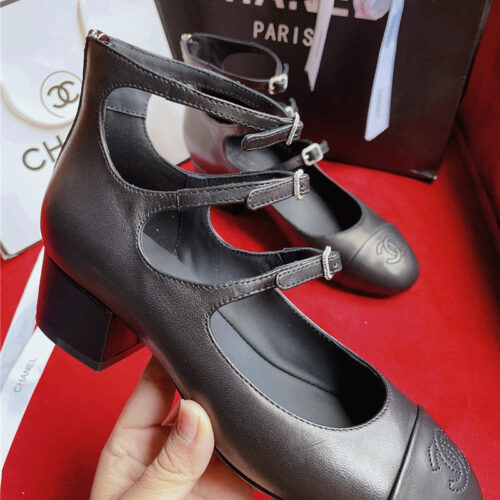 High Quality Luxury Chanel Classic Color Matching Elements Large Logo Shoes – Style 02534 alternate view