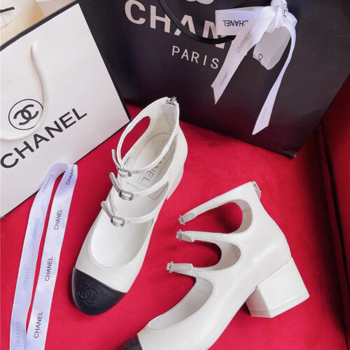 High Quality Luxury Chanel Classic Color Matching Elements Large Logo Shoes – Style 71462 alternate view