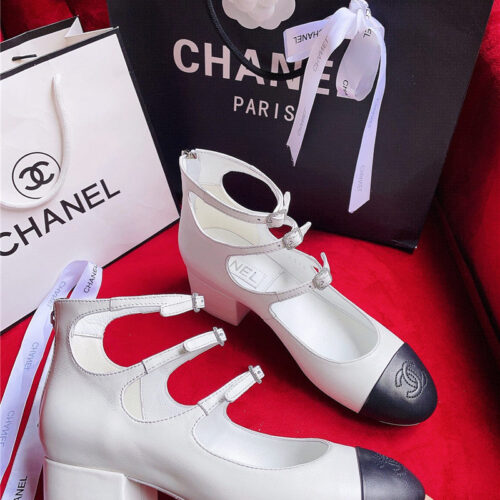 High Quality Luxury Chanel Classic Color Matching Elements Large Logo Shoes – Style 71462 product detail