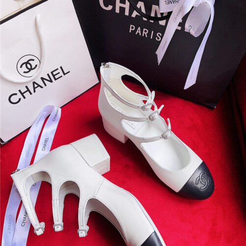 High Quality Luxury Chanel Classic Color Matching Elements Large Logo Shoes – Style 71462 product detail