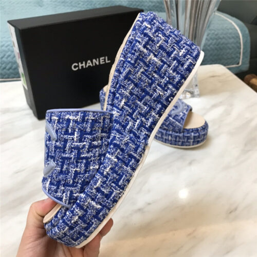 High Quality Luxury Chanel New Large Double C Lazy Platform Slippers – Style 09638 alternate view