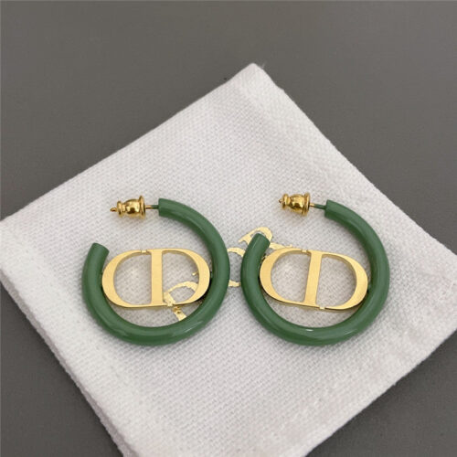 High Quality Luxury Dior Cd Logo Metal Stud Earrings product detail
