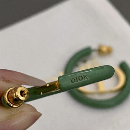High Quality Luxury Dior Cd Logo Metal Stud Earrings product detail