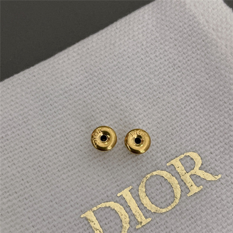 High Quality Luxury Dior Cd Logo Metal Stud Earrings product detail