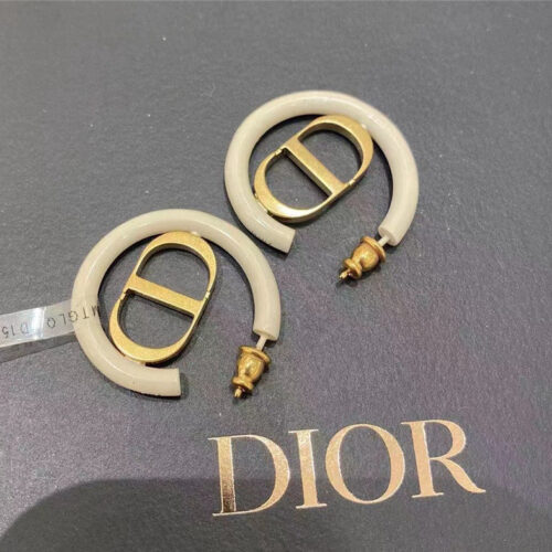 High Quality Luxury Dior Cd Logo Metal Stud Earrings product detail