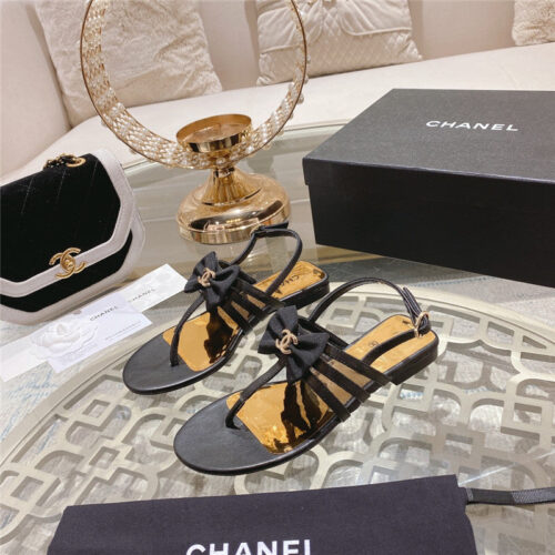 High Quality Luxury Chanel New Bow Series Sandals