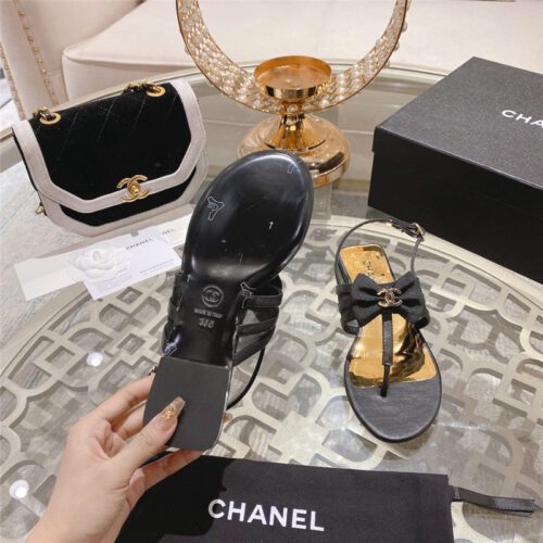 High Quality Luxury Chanel New Bow Series Sandals product detail