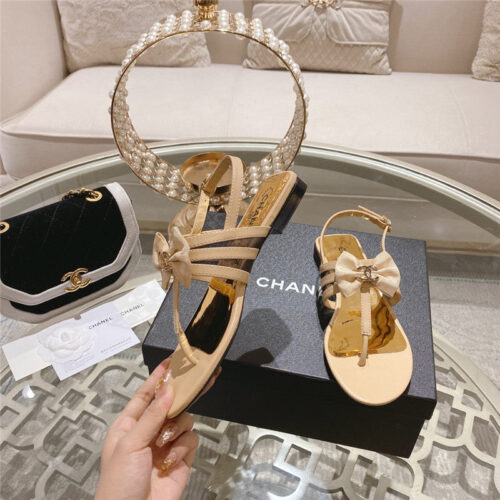 High Quality Luxury Chanel New Bow Series Sandals – Style 28134 product detail