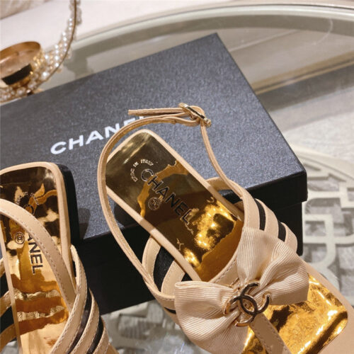 High Quality Luxury Chanel New Bow Series Sandals – Style 28134 product detail