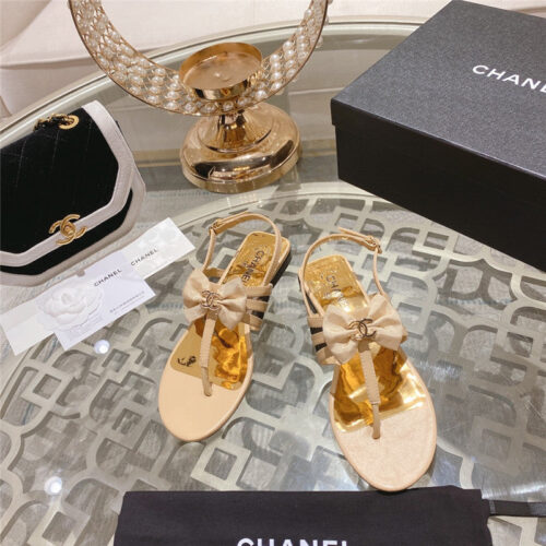 High Quality Luxury Chanel New Bow Series Sandals – Style 28134 product detail