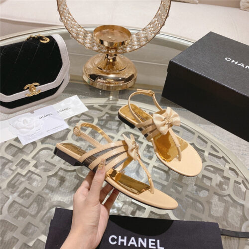 High Quality Luxury Chanel New Bow Series Sandals – Style 28134 alternate view