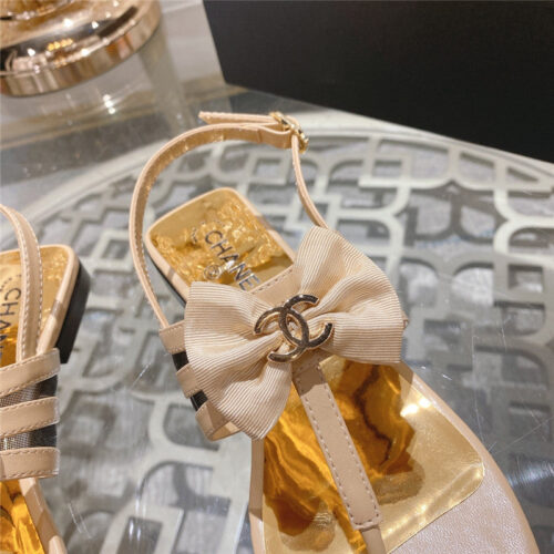 High Quality Luxury Chanel New Bow Series Sandals – Style 28134 product detail