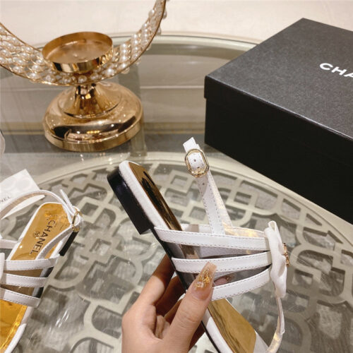 High Quality Luxury Chanel New Bow Series Sandals – Style 93670 product detail