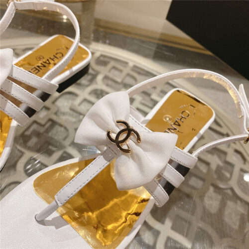 High Quality Luxury Chanel New Bow Series Sandals – Style 93670 product detail