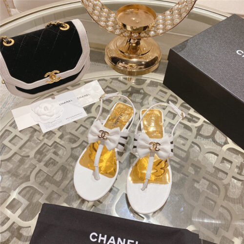 High Quality Luxury Chanel New Bow Series Sandals – Style 93670 product detail