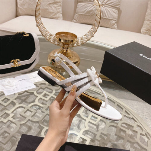 High Quality Luxury Chanel New Bow Series Sandals – Style 93670 alternate view