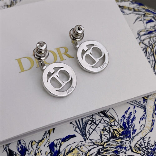 High Quality Luxury Dior Swarovski Crystal Decorative Earrings alternate view