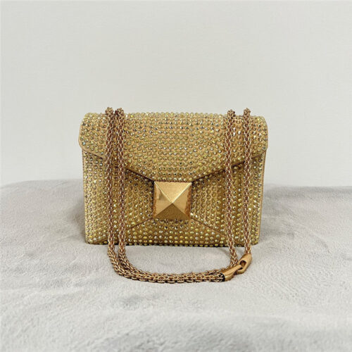 High Quality Luxury Valentino One Stud Crystal Micro Bag