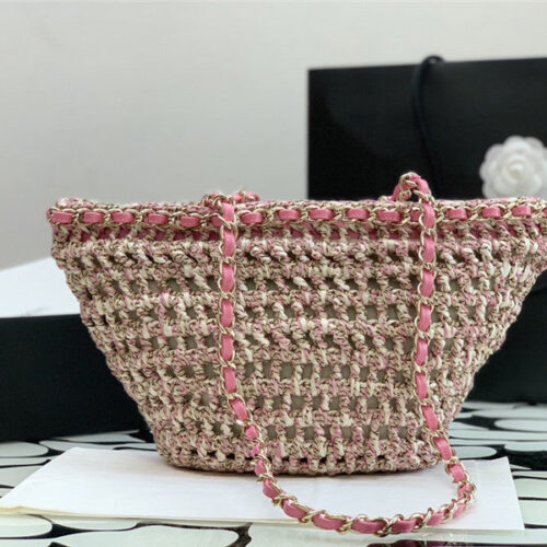 High Quality Luxury Chanel Straw Bag alternate view