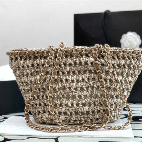 High Quality Luxury Chanel Straw Bag – Style 48289