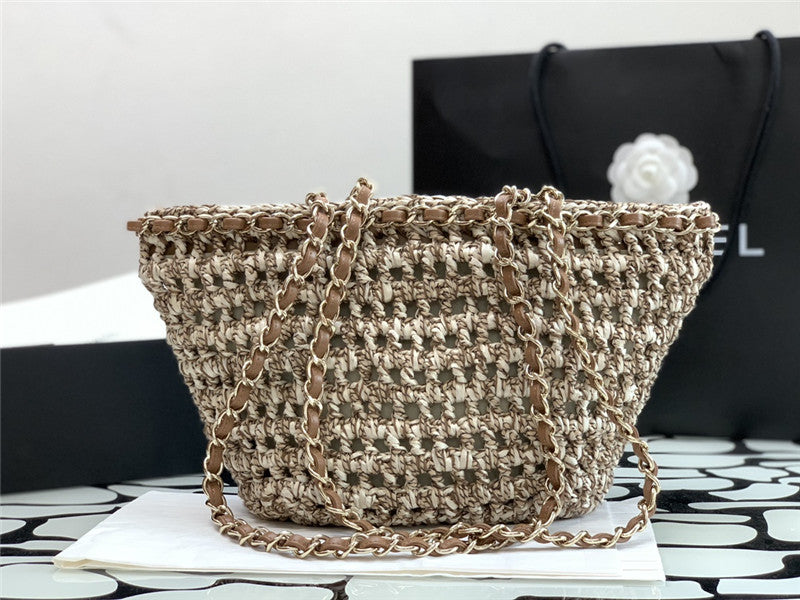 High Quality Luxury Chanel Straw Bag – Style 48289