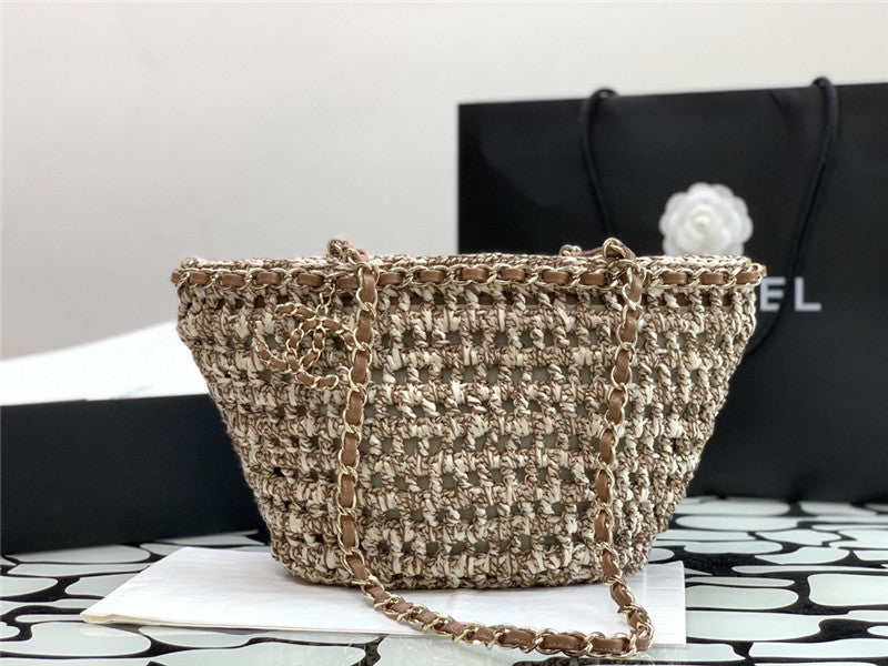 High Quality Luxury Chanel Straw Bag – Style 48289 product detail