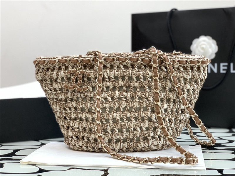 High Quality Luxury Chanel Straw Bag – Style 48289 product detail