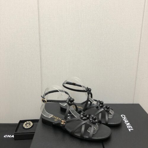 High Quality Luxury Chanel Classic Chain Accessories Flower Sandals – Style 49478