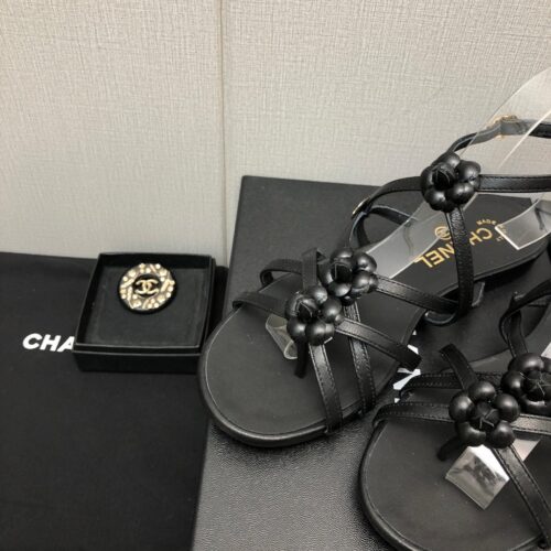 High Quality Luxury Chanel Classic Chain Accessories Flower Sandals – Style 49478 product detail