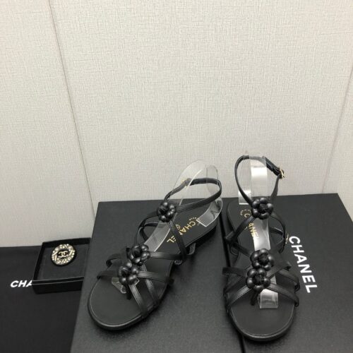 High Quality Luxury Chanel Classic Chain Accessories Flower Sandals – Style 49478 product detail
