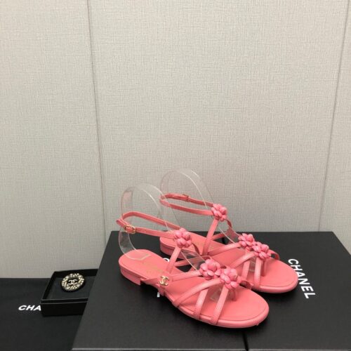 High Quality Luxury Chanel Classic Chain Accessories Flower Sandals – Style 52870