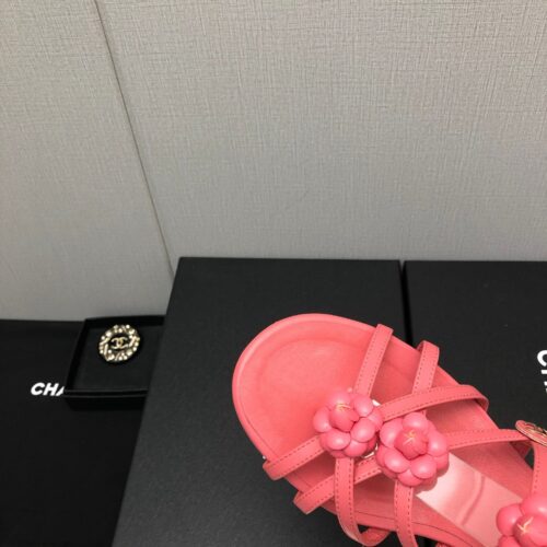 High Quality Luxury Chanel Classic Chain Accessories Flower Sandals – Style 52870 product detail