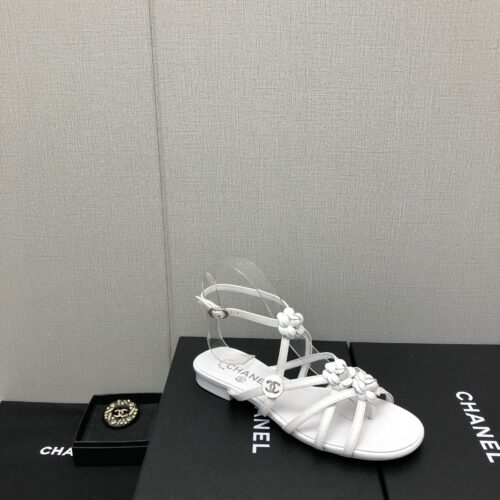 High Quality Luxury Chanel Classic Chain Accessories Flower Sandals product detail
