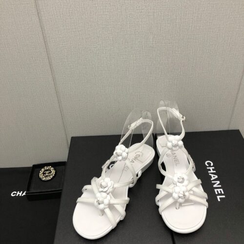 High Quality Luxury Chanel Classic Chain Accessories Flower Sandals product detail