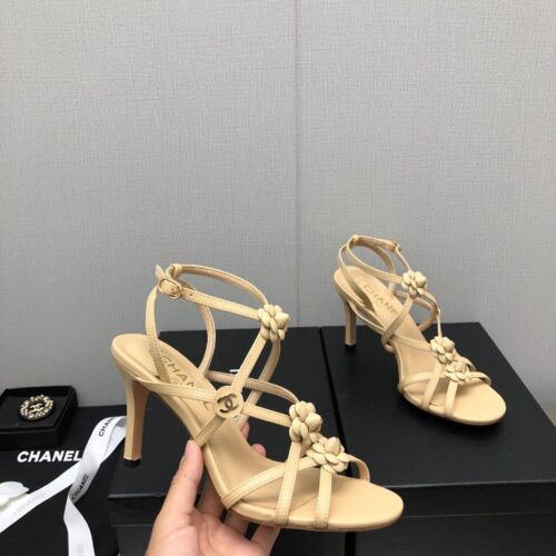 High Quality Luxury Chanel Classic Chain Accessories Flower Sandals – Style 95814