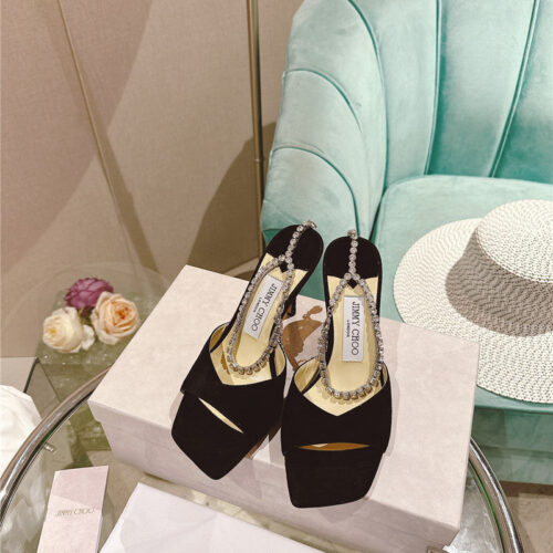 High Quality Luxury Jimmy Choo Rhinestone Chain Heels – Style 88599 product detail