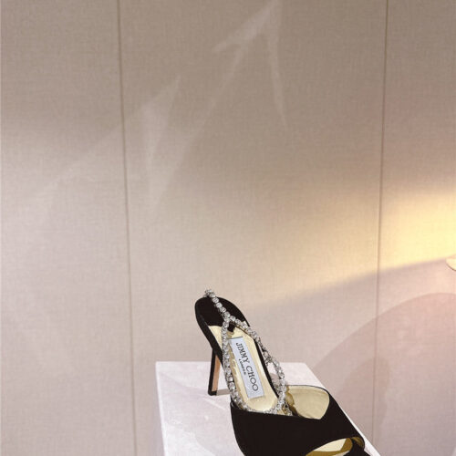 High Quality Luxury Jimmy Choo Rhinestone Chain Heels – Style 88599 product detail