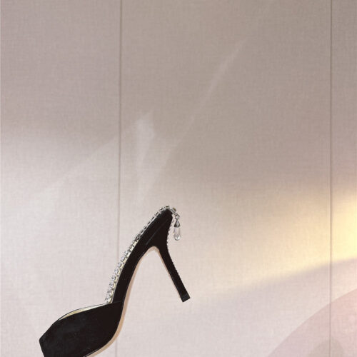 High Quality Luxury Jimmy Choo Rhinestone Chain Heels – Style 88599 product detail