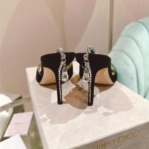 High Quality Luxury Jimmy Choo Rhinestone Chain Heels – Style 88599 product detail
