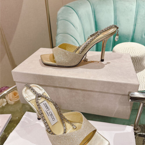 High Quality Luxury Jimmy Choo Rhinestone Chain Heels – Style 60919 product detail