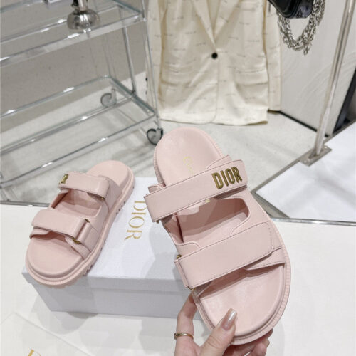 High Quality Luxury Dior New Color Velcro Sandals And Slippers – Style 13862 product detail