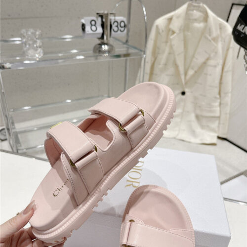 High Quality Luxury Dior New Color Velcro Sandals And Slippers – Style 13862 product detail