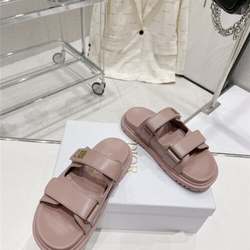 High Quality Luxury Dior New Color Velcro Sandals And Slippers product detail