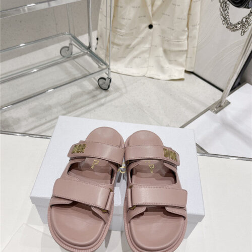 High Quality Luxury Dior New Color Velcro Sandals And Slippers product detail