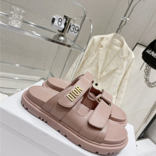 High Quality Luxury Dior New Color Velcro Sandals And Slippers product detail